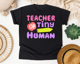 Teacher Of Tiny Humans graphic tee in Black