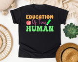 Educator Of Tiny Humans graphic tee in Black
