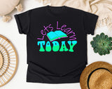 Let's Learn Today graphic tee in Black