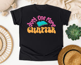Just One More Chapter graphic tee in Black