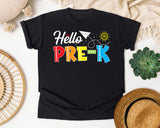 Hello Pre-K graphic tee in Black