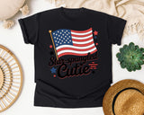 Star Spangled Cutie Black graphic tee in Black
