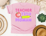 Teacher Of Tiny Humans graphic tee in Blossom