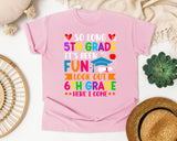 So Long Fifth Grade Look Out Sixth Grade graphic tee in Blossom