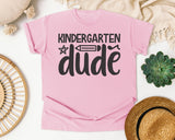 Kindergarten Dude White graphic tee in Blossom