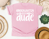 Kindergarten Dude White 2 graphic tee in Blossom