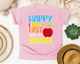 Happy Last Day Of School graphic tee in Blossom