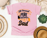 100 Percent Pure Super Dad White 2 graphic tee in Blossom