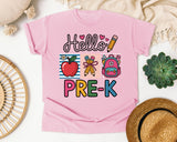 Hello Pre-K Graphic Tee graphic tee in Blossom