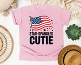 Star Spangled Cutie White 5 graphic tee in Blossom