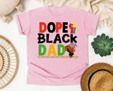 Dope Black Dad White 2 graphic tee in Blossom