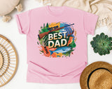 Best Dad Grey graphic tee in Blossom