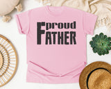 Proud Father White graphic tee in Blossom