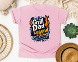 Grill Dad Legend Black 2 graphic tee in Blossom