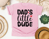 Dad's Little Dude graphic tee in Blossom