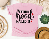 Fatherhood Nailed It White graphic tee in Blossom