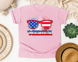 Merica Red graphic tee in Blossom