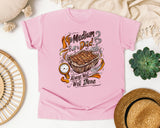 Medium Rare Dad Always Well Done Grey graphic tee in Blossom