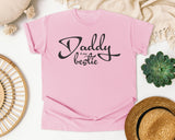 Daddy Is My Bestie Grey graphic tee in Blossom