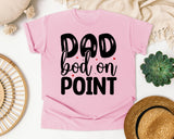 Dad Bod On Point White graphic tee in Blossom