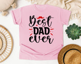 Best Dad Ever White 2 graphic tee in Blossom