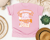 100 Percent Pure Super Dad White graphic tee in Blossom