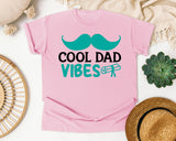 Cool Dad Vibes graphic tee in Blossom
