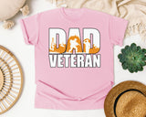 Dad Veteran graphic tee in Blossom