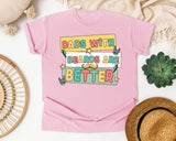 Dads With Beards Are Better White 2 graphic tee in Blossom