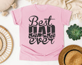 Best Dad Ever White 4 graphic tee in Blossom