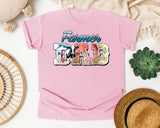 Farmer Dad Grey 2 graphic tee in Blossom