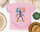 4th July Grey 3 graphic tee in Blossom