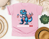 Amerisaurus Rex Grey graphic tee in Blossom