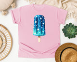 Blue Star Popsicle graphic tee in Blossom
