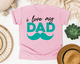 I Love My Dad Grey graphic tee in Blossom