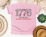 1776 4th Of July graphic tee in Blossom