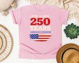 250 Years American Freedom graphic tee in Blossom