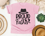 Proud Father Black graphic tee in Blossom