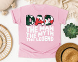 Dad The Man The Myth The Legend White graphic tee in Blossom