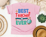 Best Teacher Ever Watch graphic tee in Blossom
