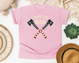 Lumberjack Dad graphic tee in Blossom