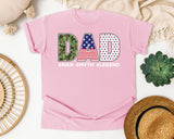 Dad Man Myth Legend Grey graphic tee in Blossom