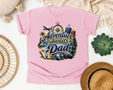 Adventure Awaits Dad graphic tee in Blossom