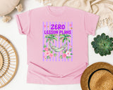 Zero Lesson Plans graphic tee in Blossom
