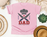 Dad Chef Knives graphic tee in Blossom