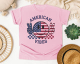 American Vibes graphic tee in Blossom