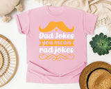 Dad Jokes You Mean Rad Jokes White graphic tee in Blossom