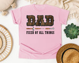 Dad Fixer Of All Things Brown 3 graphic tee in Blossom