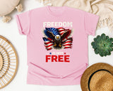 Freedom Is Not Free Black graphic tee in Blossom