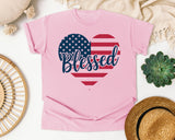 Blessed graphic tee in Blossom
